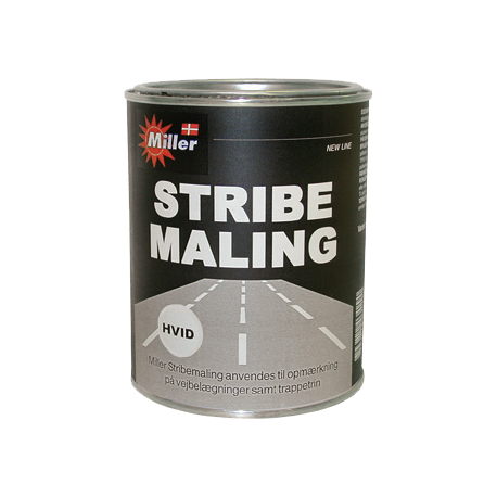 Miller Vejstribemaling Hvid 1 ltr.