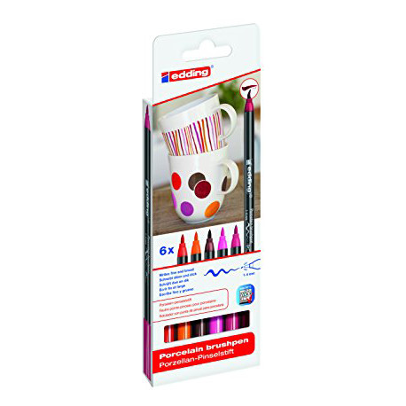 Porcelænsmarker Edding 6 stk.