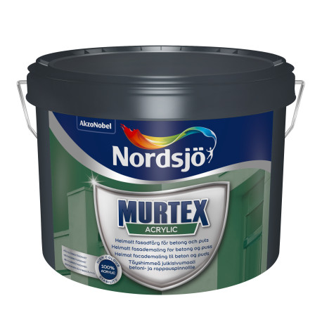 Murtex Acrylic/Stærk Murmaling Hvid/Sort 4 x 10 ltr.